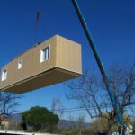 St Jeur d'ay - Levage d'un module bois d'une maison RE2020